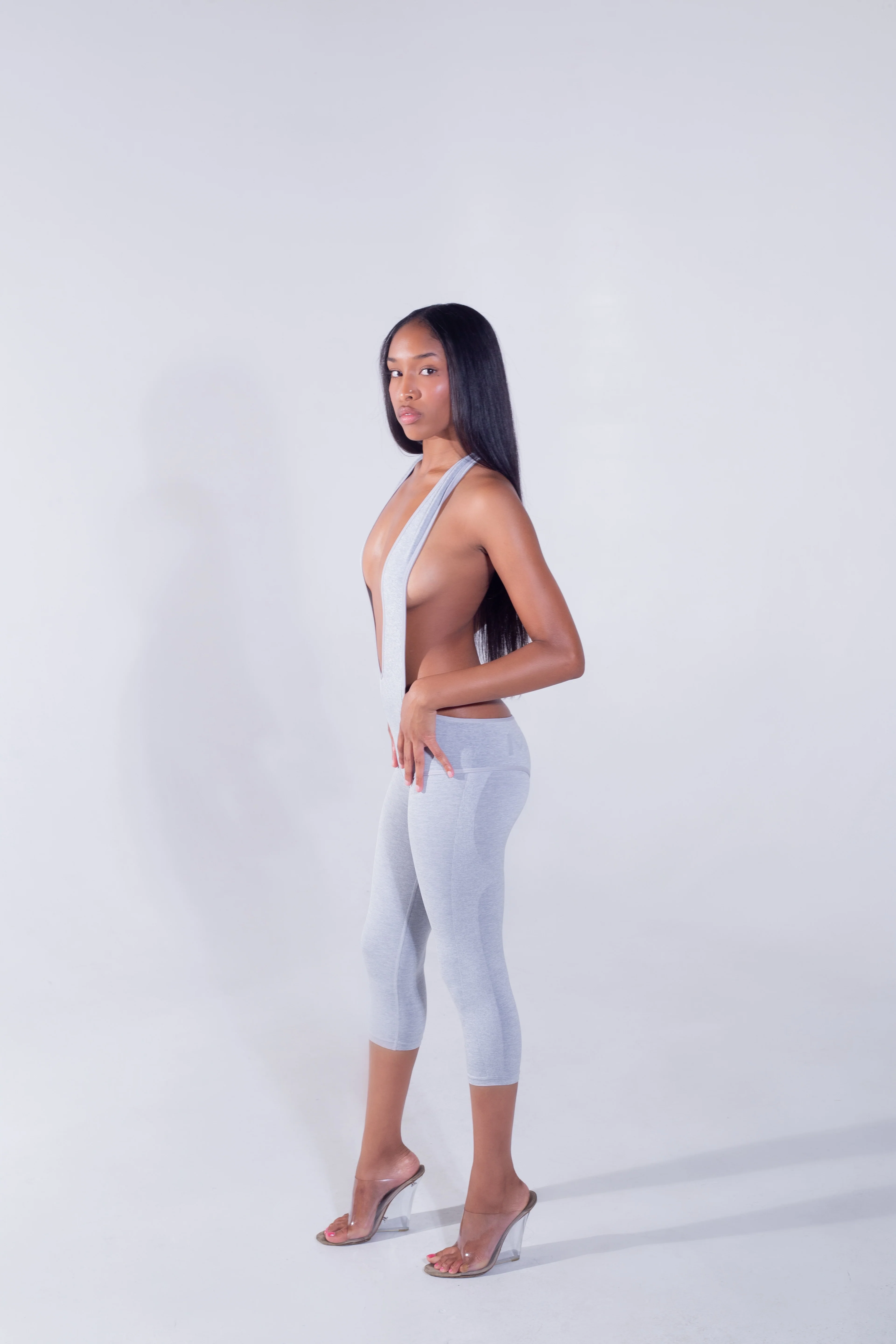 Seamless Halter Body (Grey) - Image 3