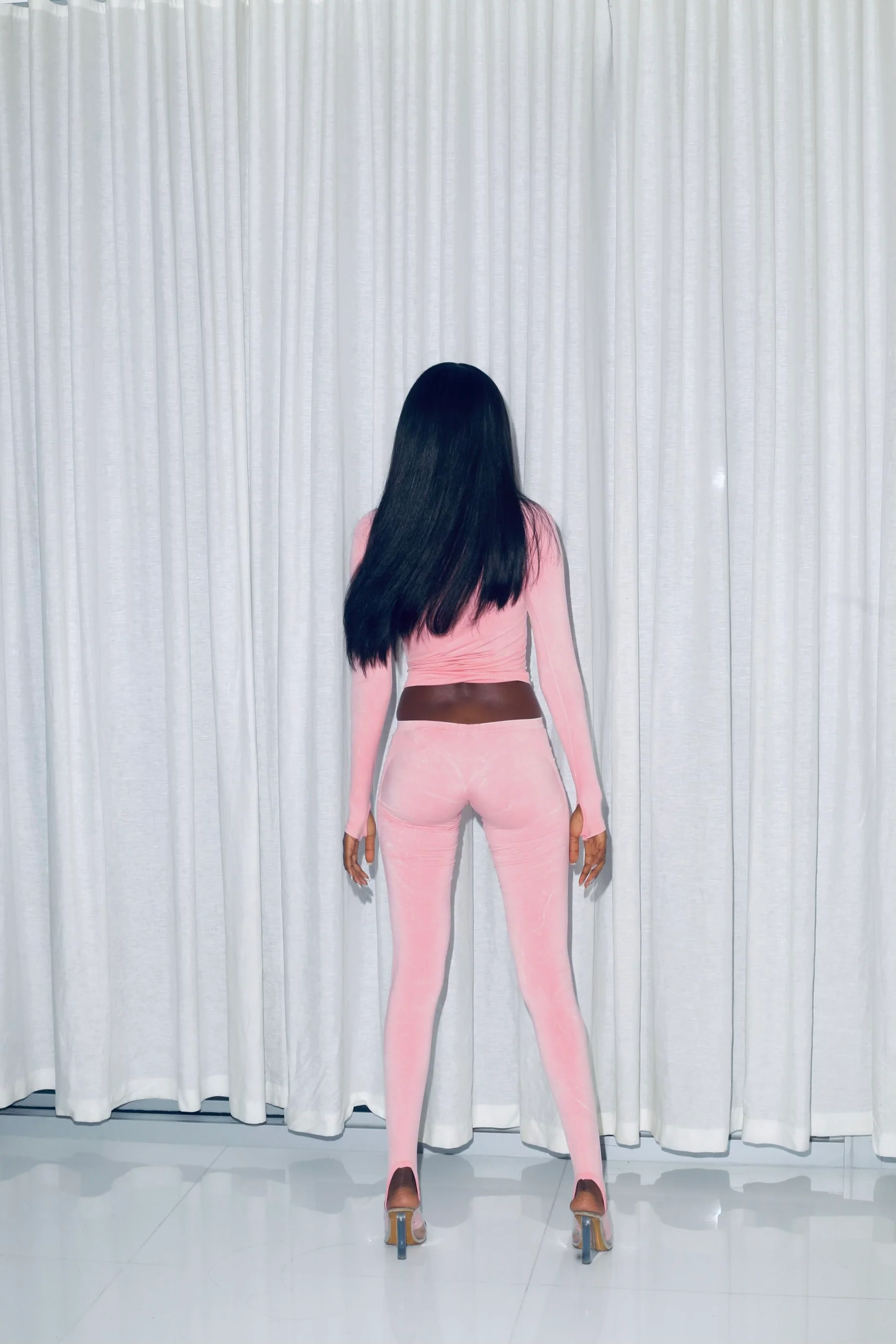 Seamless Logo Turtleneck (Pink) - Image 3