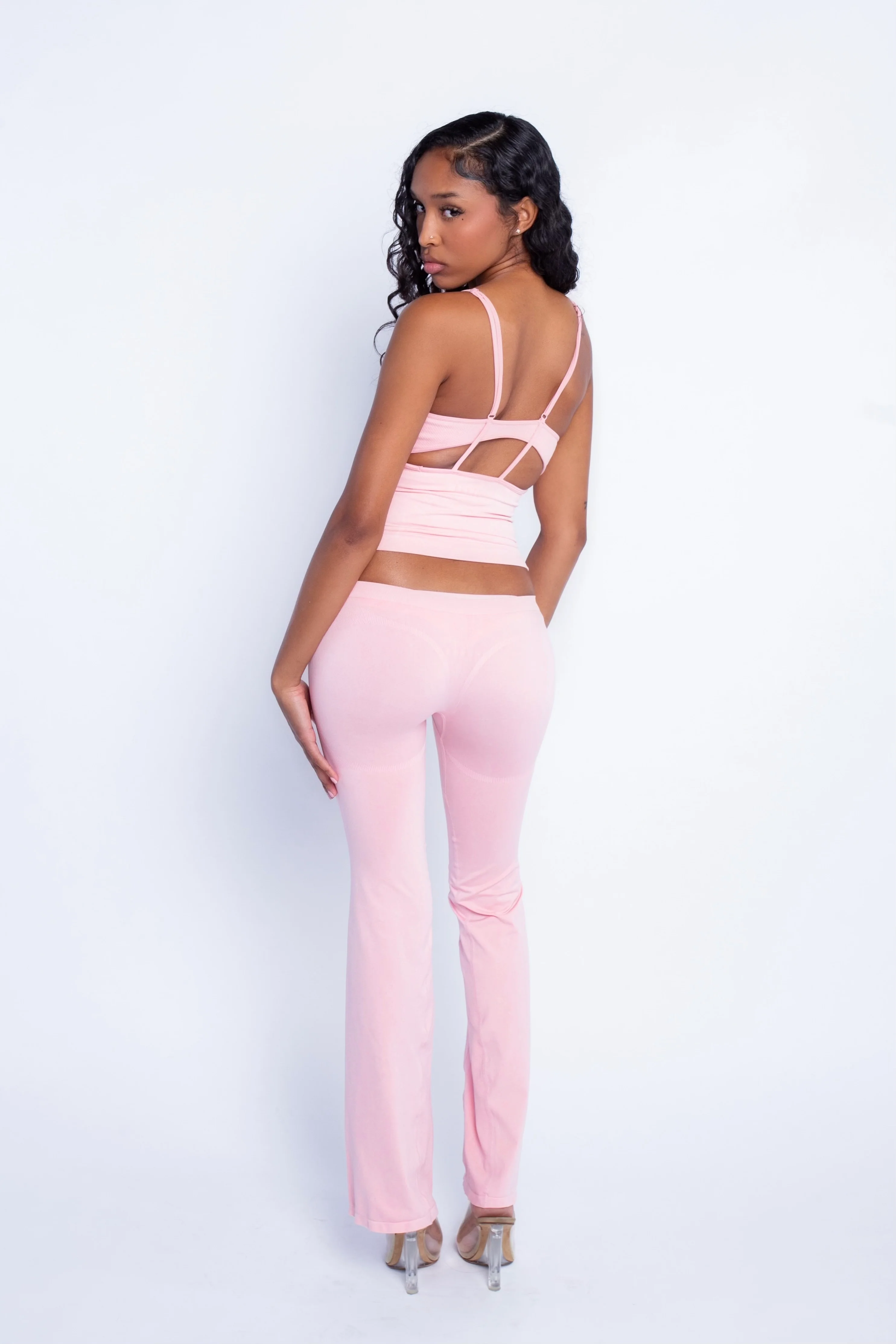Seamless LowRise Flares (Pink) - Image 2