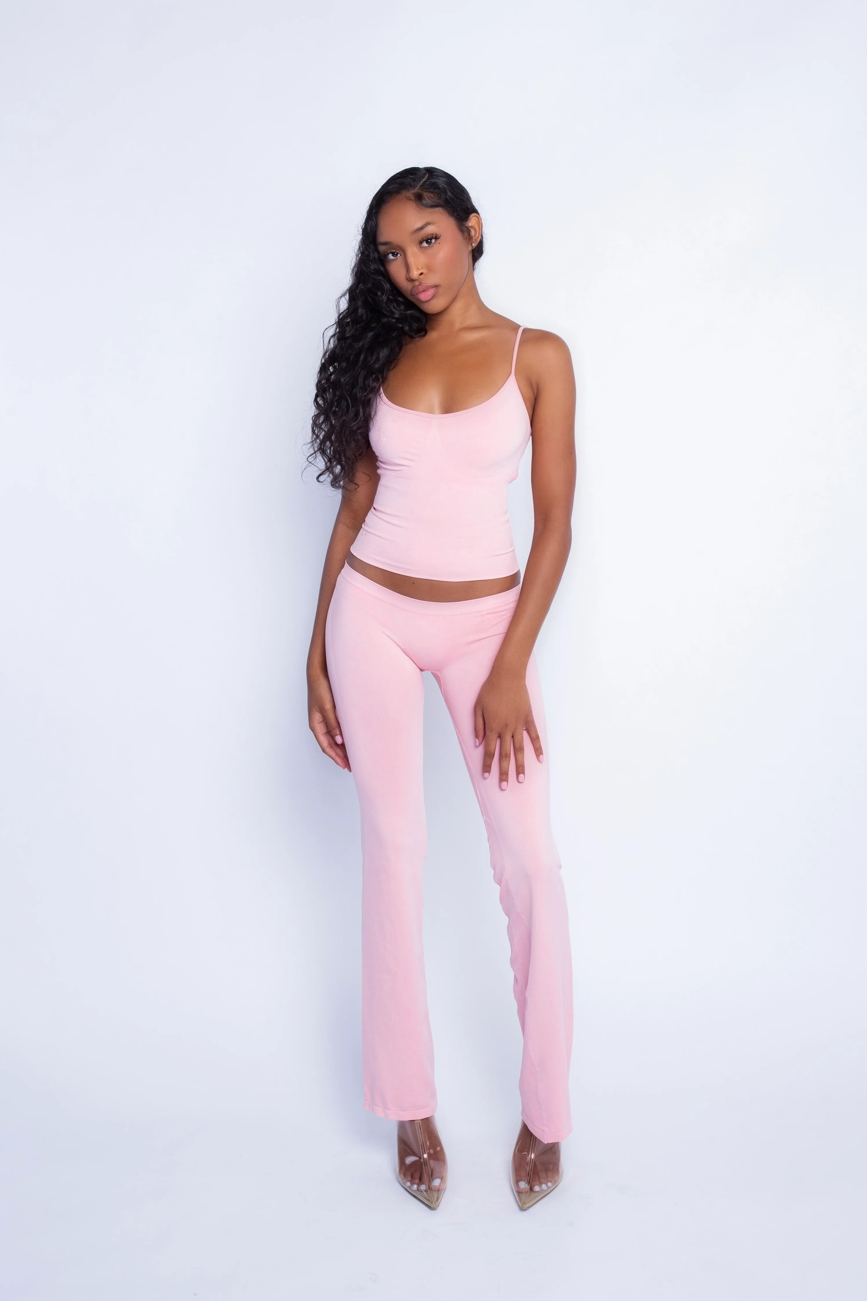 Seamless LowRise Flares (Pink) - Image 3