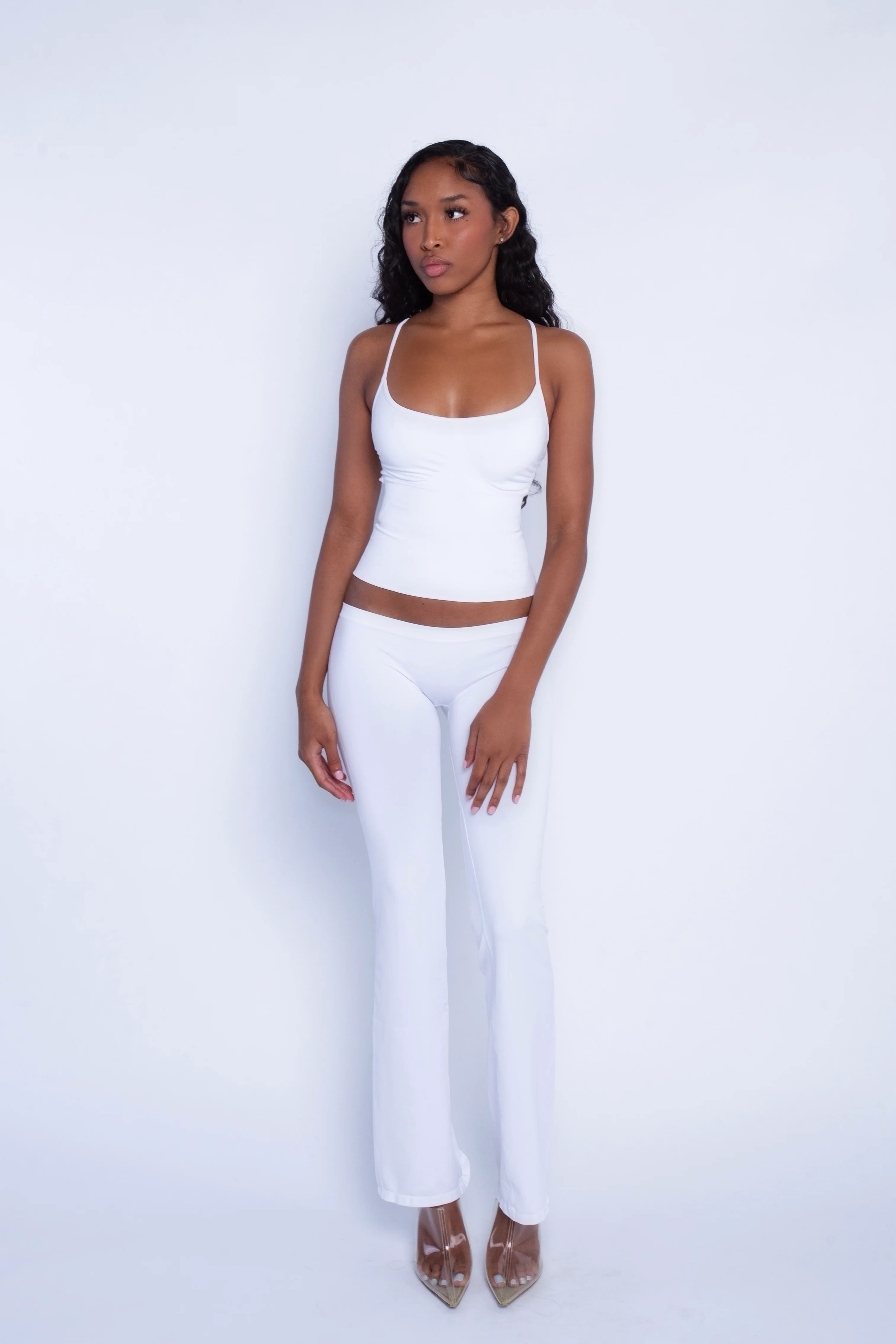 Seamless LowRise Flares (White) - Image 2