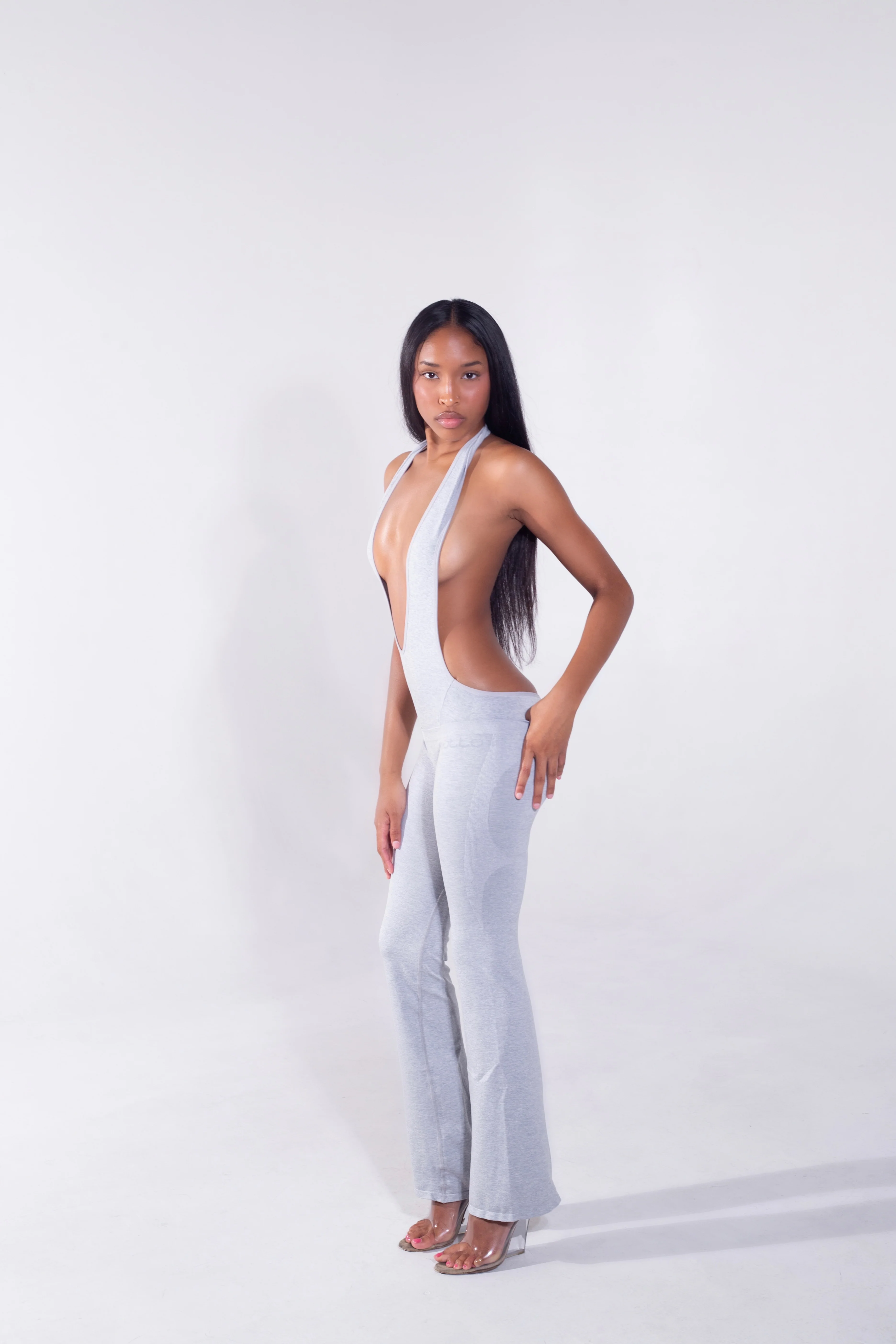 Seamless LowRise Flares (Grey) - Image 2