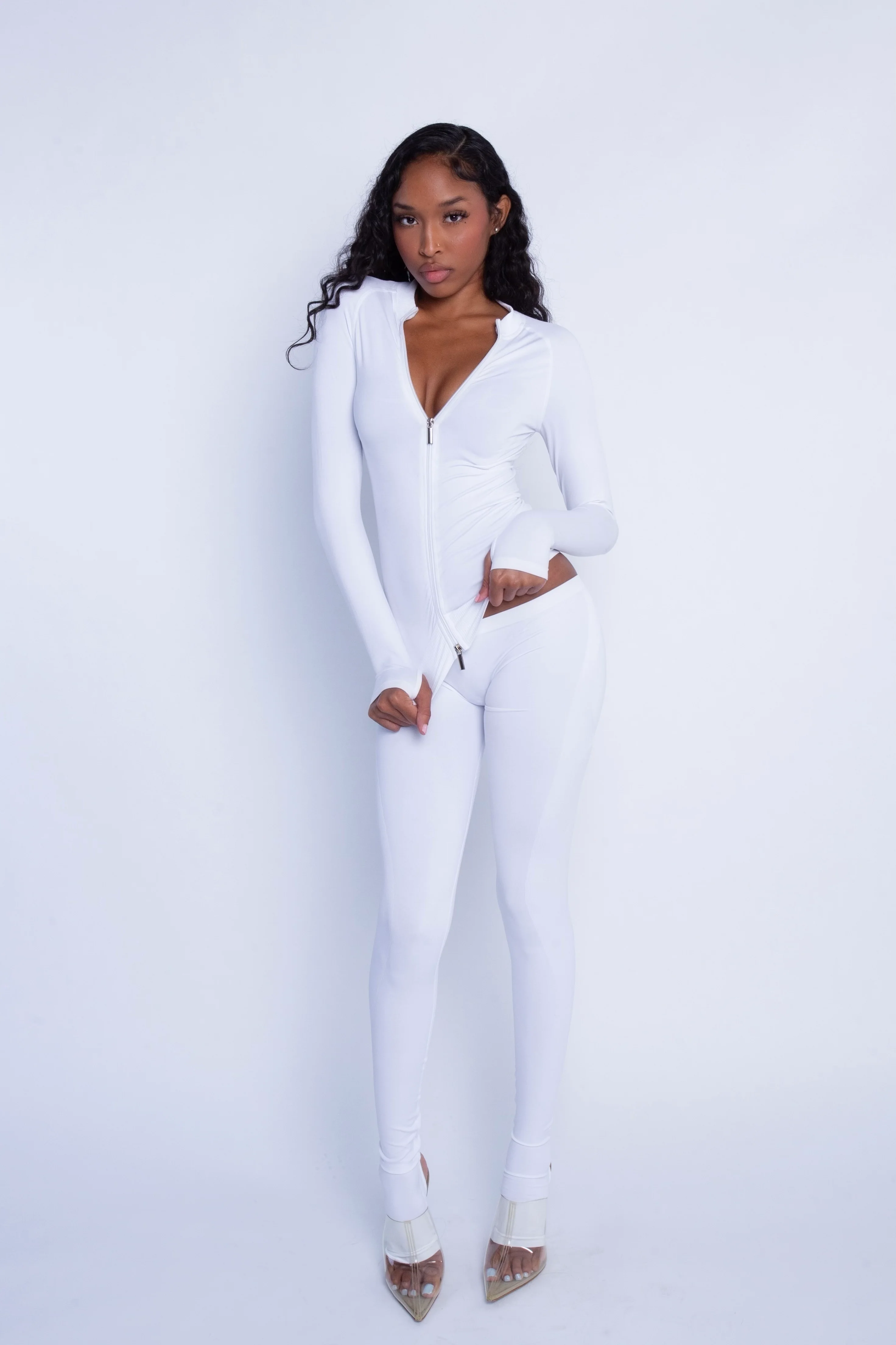 Seamless LowRise Legging (White) - Image 4