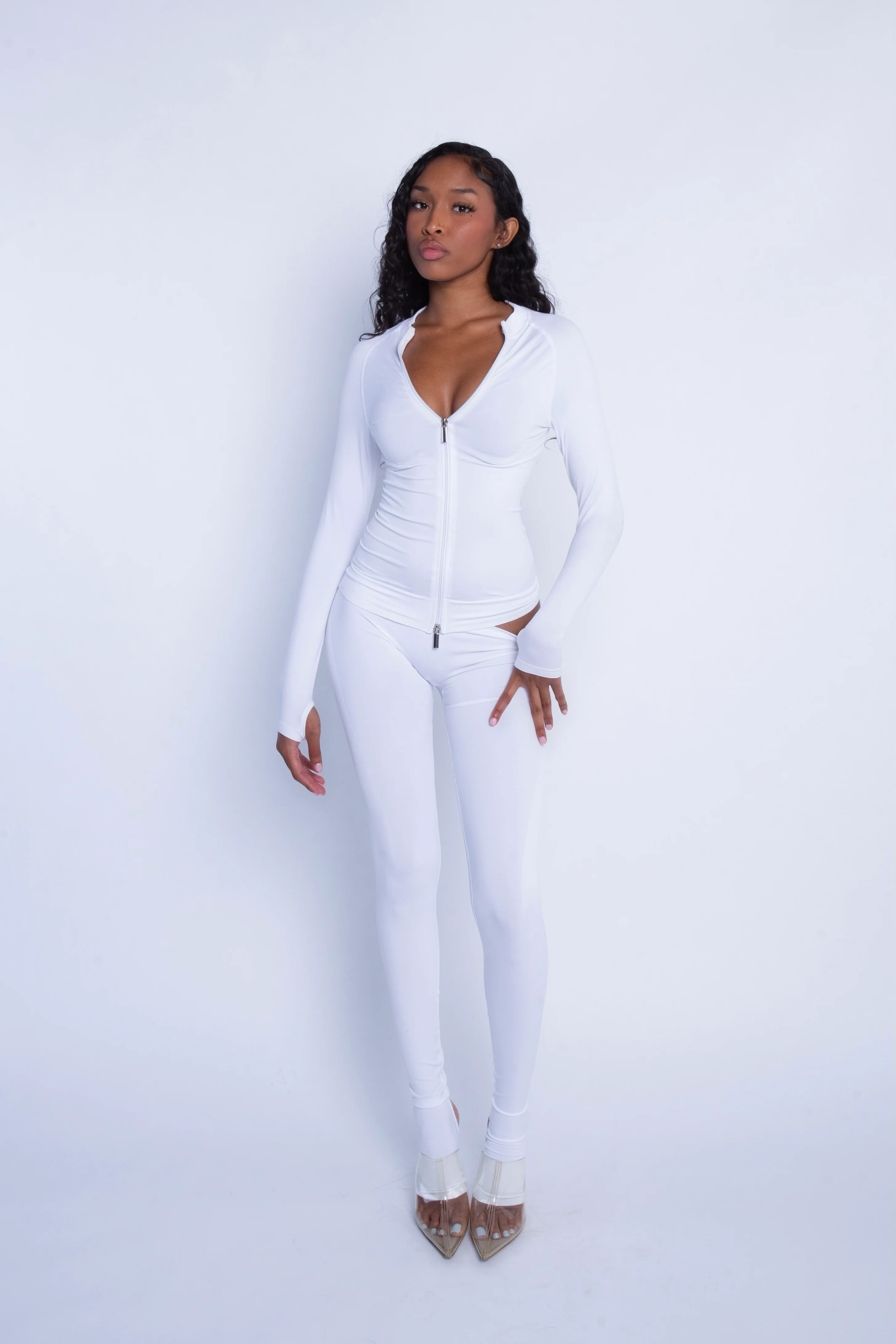 Seamless LowRise Legging (White) - Image 5