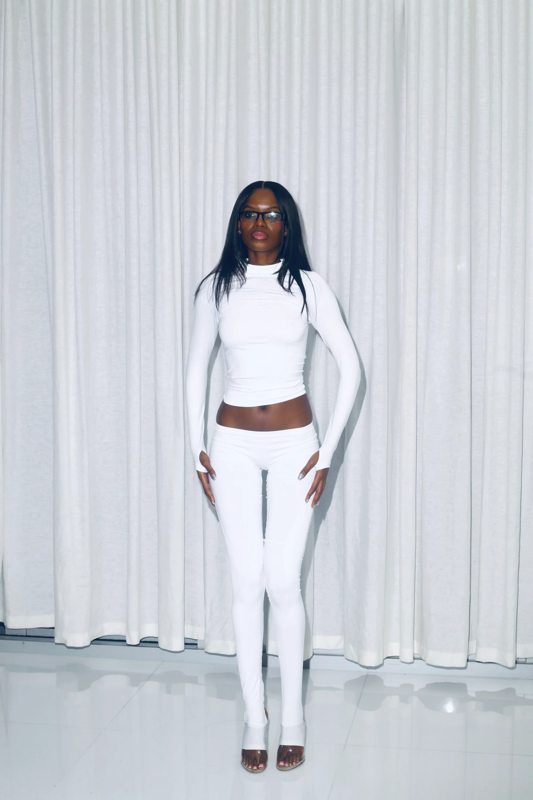 Seamless Logo Turtleneck (White) - Image 4