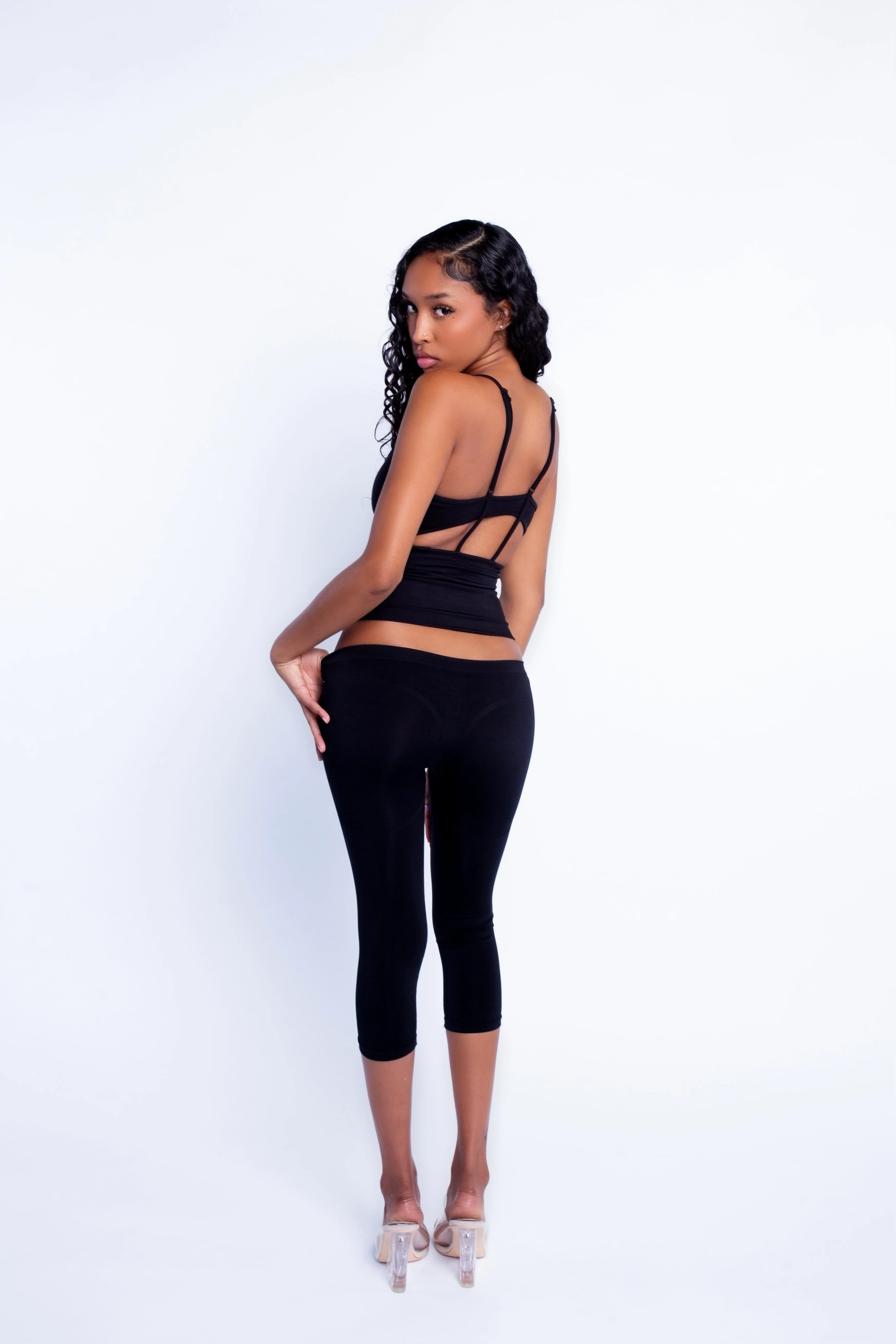 Seamless Spaghetti Strap (Black) - Image 4
