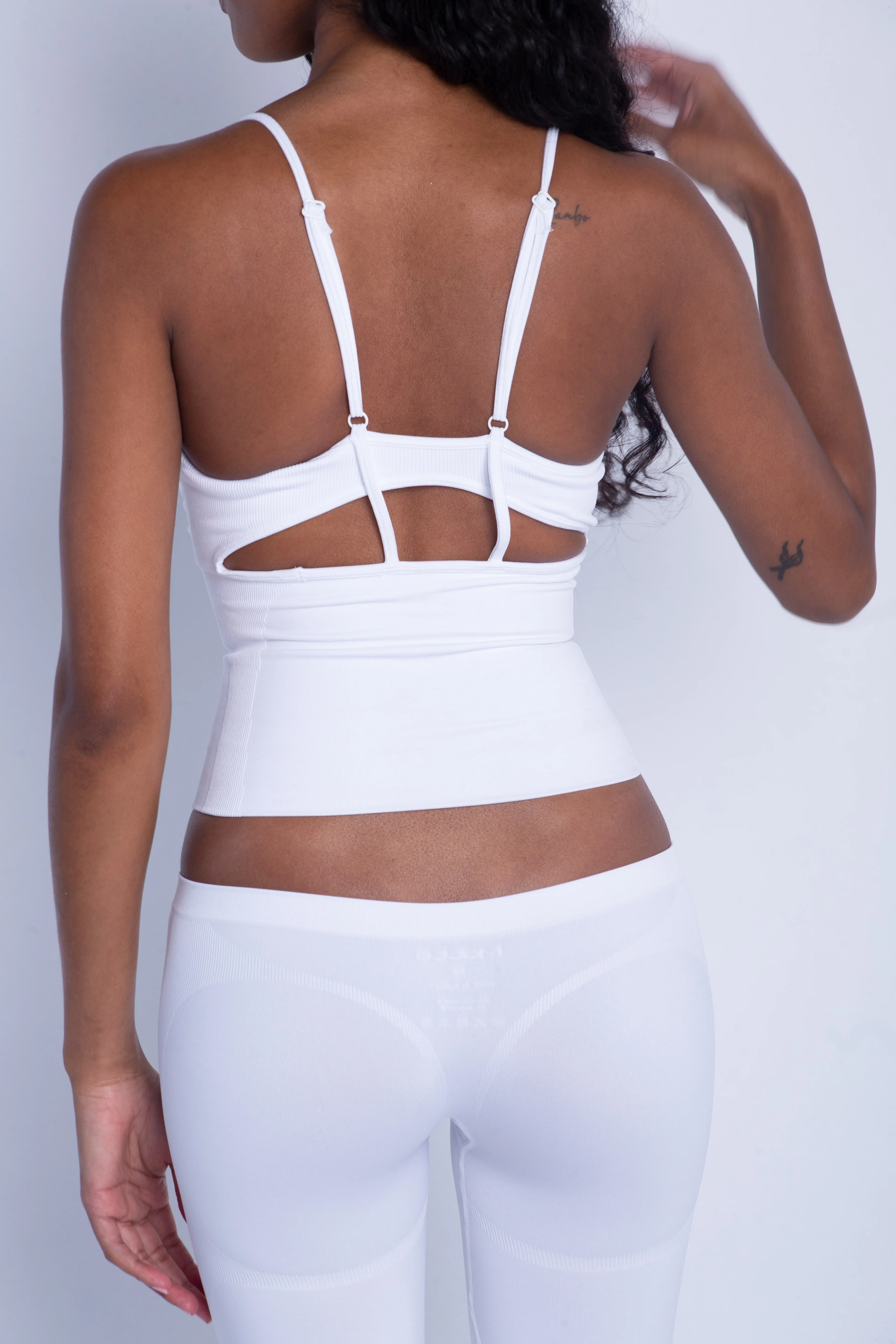 Seamless Spaghetti Strap (White) - Image 3