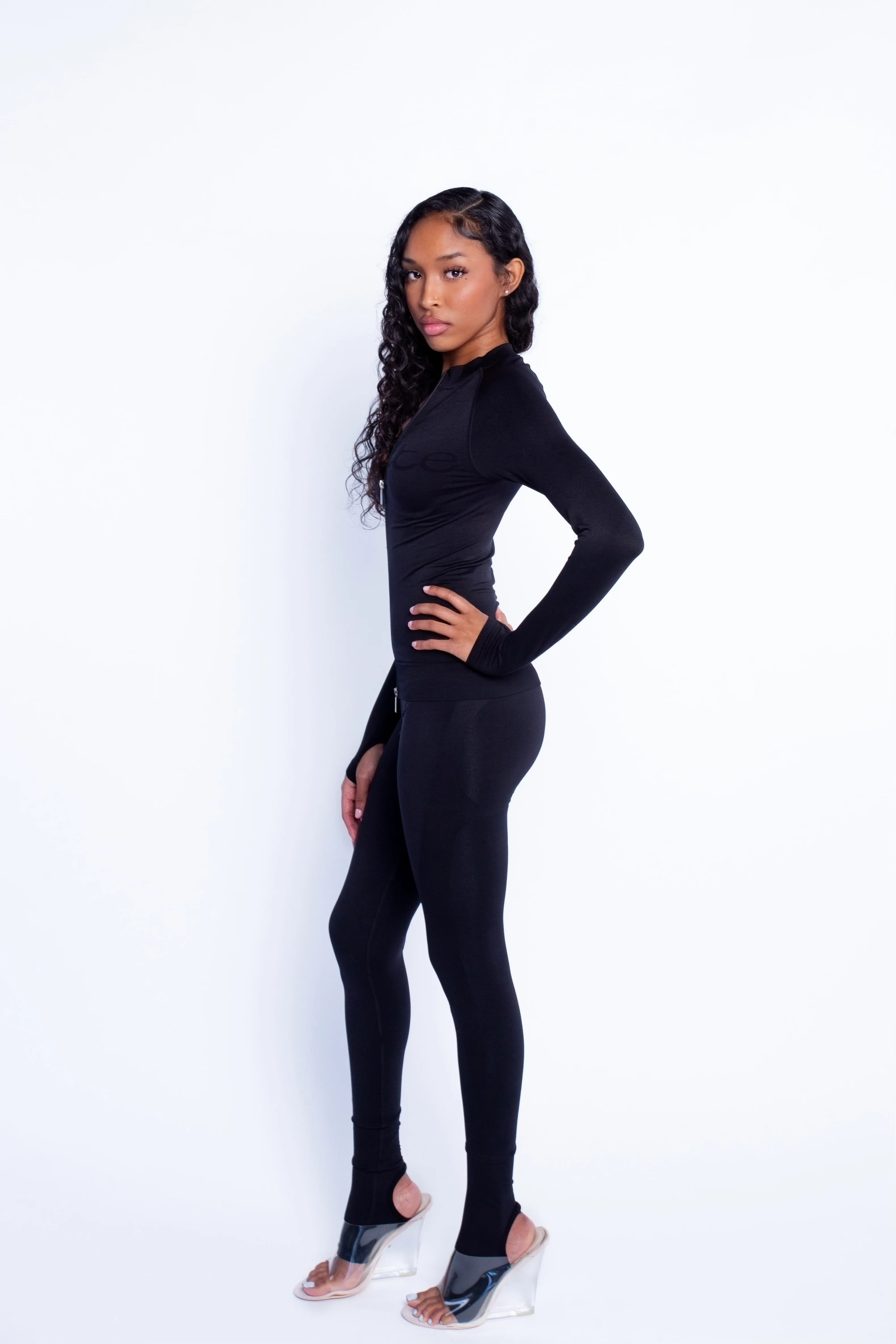 Seamless Zip Up (Black) - Image 2