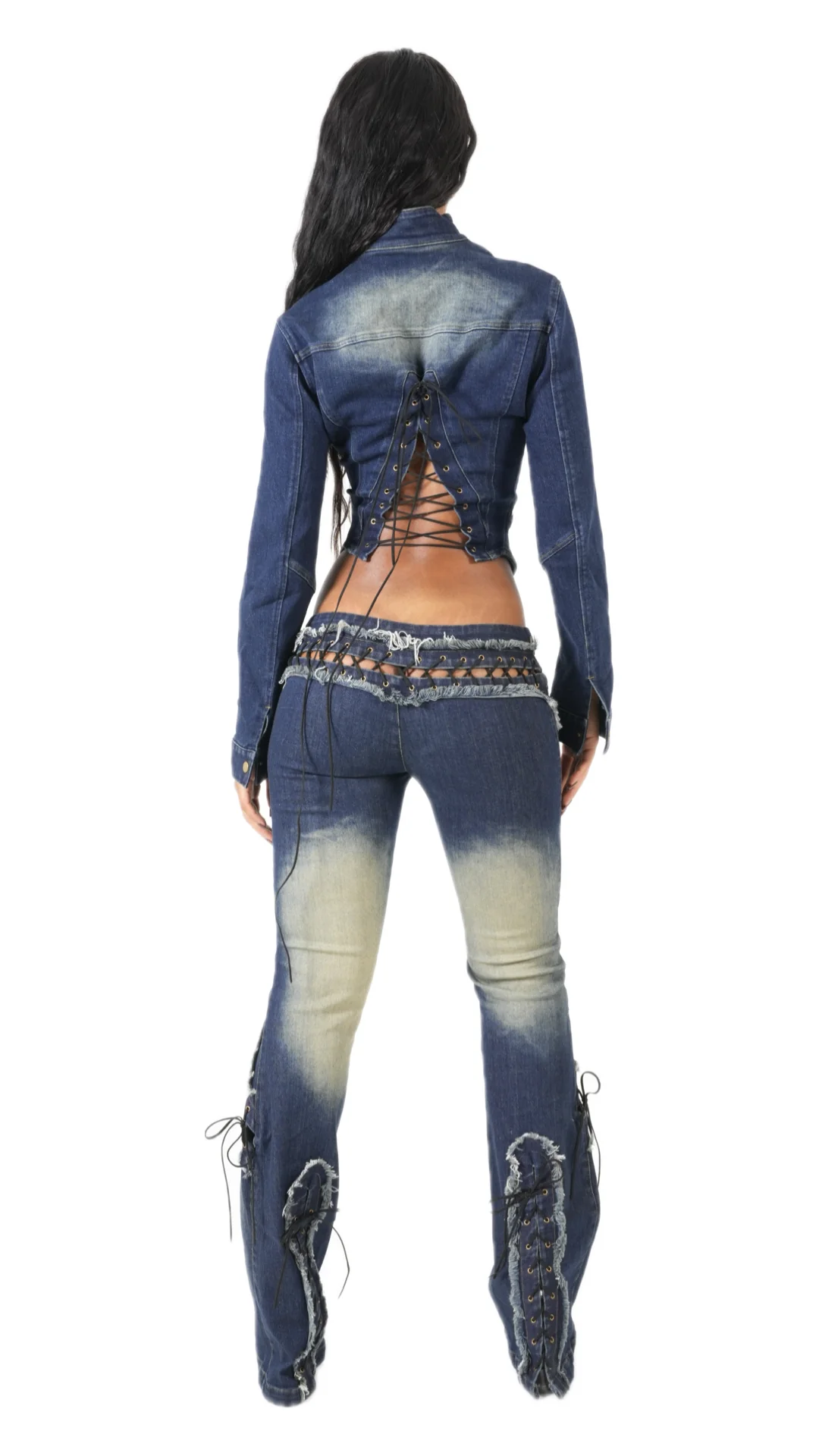 THE VILLAIN MOTO JACKET (BLUE DENIM) - Image 3